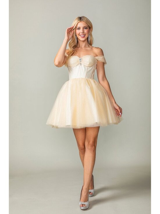 Dancing Queen Dresses & Skirts - NEW CHAMPAGNE Evening Gown Floor Length Formal Elegant Stunning 3394